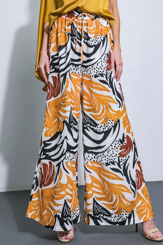 WHERE THE WIND WOVEN MIDI PANTS - By Baano