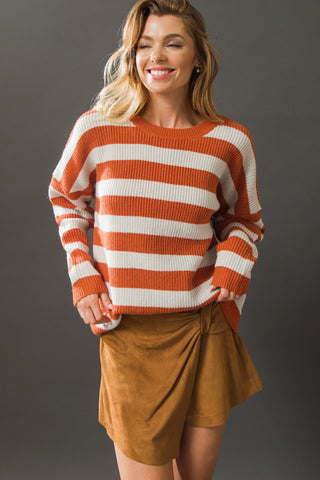 BEYOND THE HORIZON SWEATER TOP - By Baano