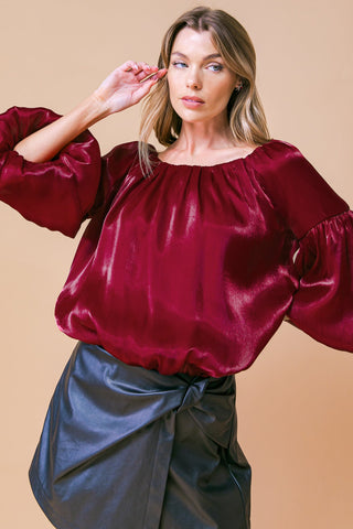 SIMPLY FAVORED WOVEN TOP - By Baano