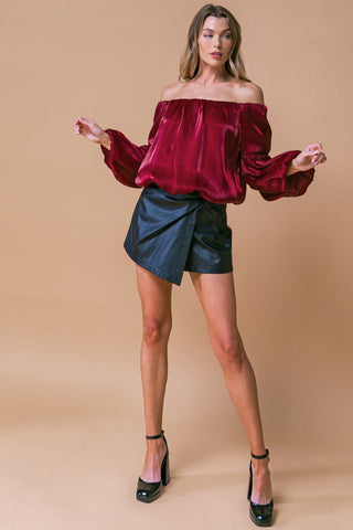 SIMPLY FAVORED WOVEN TOP - By Baano