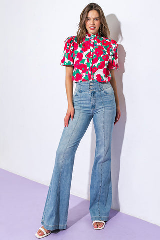 I CAN WAIT FOREVER WOVEN TOP - By Baano