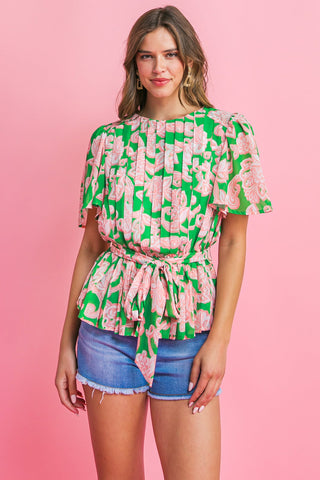 WITH YOU FOREVER WOVEN TOP - By Baano