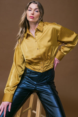 ROMANTIC MOVES WOVEN TOP - By Baano