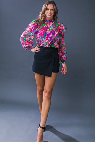 MAKES ME HAPPY WOVEN TOP - By Baano