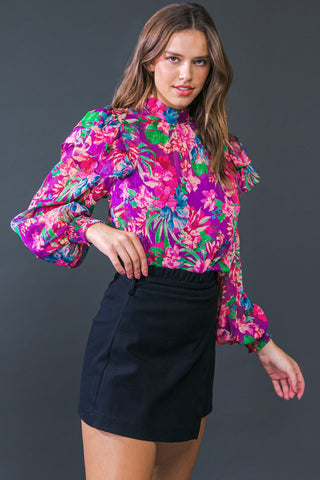 MAKES ME HAPPY WOVEN TOP - By Baano