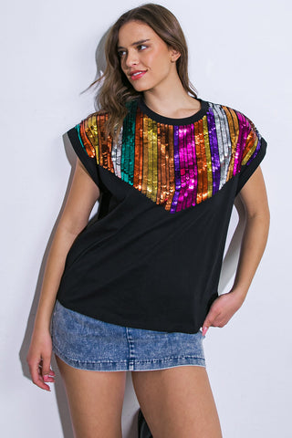 HOW I'M FEELING BLACK KNIT TOP - By Baano