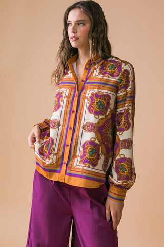 MAKE TODAY GREAT WOVEN TOP - By Baano