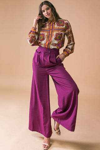 MAKE TODAY GREAT WOVEN TOP - By Baano