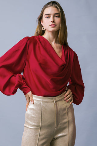 GARDEN SENSATION SATIN TOP - By Baano