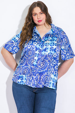 BEAUTIFUL BORDERS WOVEN TOP - By Baano