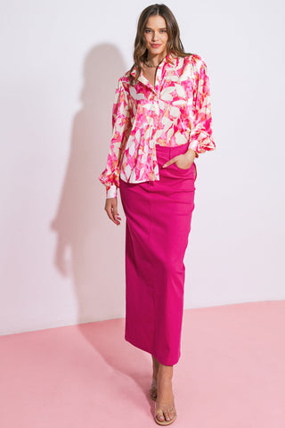 COMING TO MY SENSES WOVEN TOP - By Baano