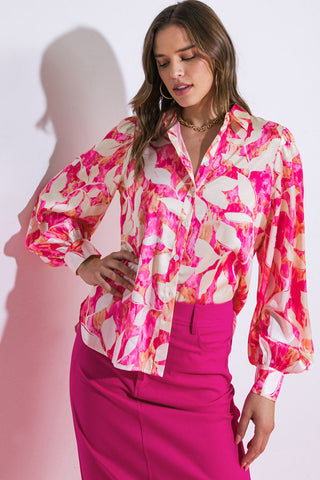 COMING TO MY SENSES WOVEN TOP - By Baano