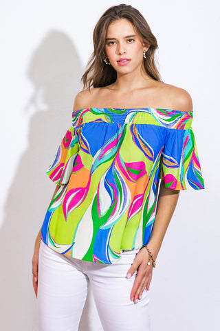 HOME OF THE FREE WOVEN TOP - By Baano