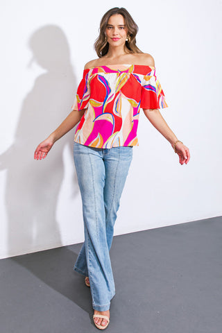 HOME OF THE FREE WOVEN TOP - By Baano