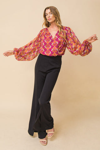 STARTING OVER WOVEN BODYSUIT - By Baano