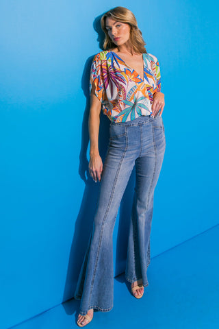 TAKE NOTES WOVEN BODYSUIT - By Baano