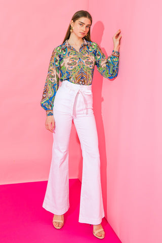 IN A GOOD PLACE WOVEN TOP - By Baano