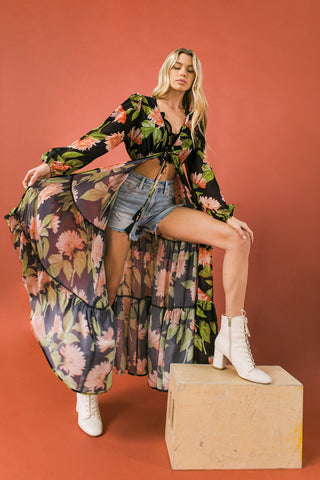 BEIN WITH THE BASICS WOVEN MAXI COVER UP - By Baano