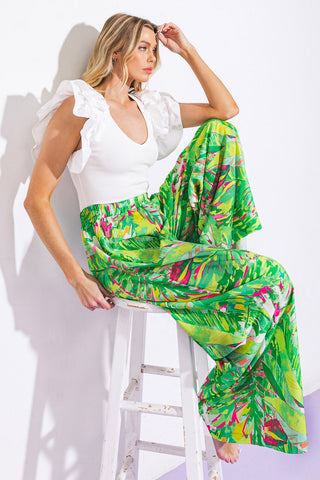 REACH OUT MY WOVEN PANTS - By Baano