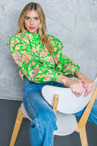 STUCK ON AN ISLAND WOVEN TOP - By Baano