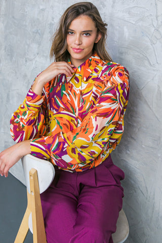 FAMOUS BEHAVIOR WOVEN TOP - By Baano