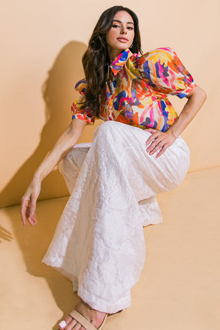I CROSS MY HEART WOVEN TOP - By Baano