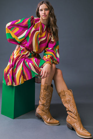 KEEP ON MOVING WOVEN MINI DRESS - By Baano