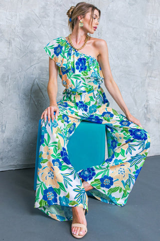 FLORAL IN THE WORLD WOVEN PANTS - By Baano