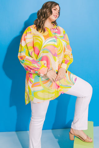 MAGIC ISLAND WOVEN TOP - By Baano