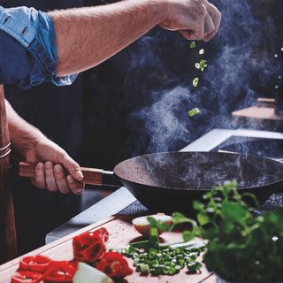 Forest 12" Carbon Steel Wok - By Baano
