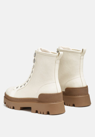 Fornax Lace -Up Lug Sole Combat Boots