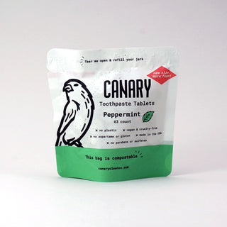 Peppermint Toothpaste Tablets Canary