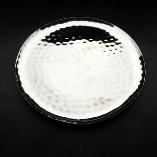 Full Polished Stainless Steel 14" Round Service Tray INOX Artisans