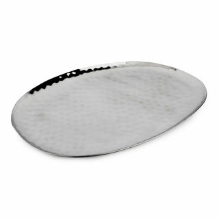 Full Polished Stainless Steel 18"X11" Oval Service Tray INOX Artisans
