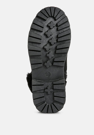 Fur Collared Ankle Boots