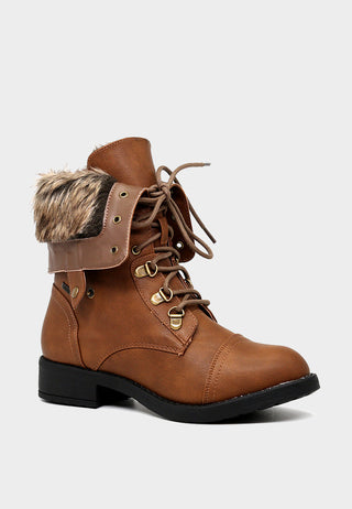 Fur Collared Two Way Wear Boot