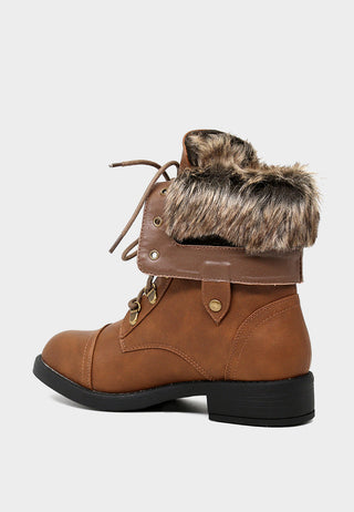 Fur Collared Two Way Wear Boot