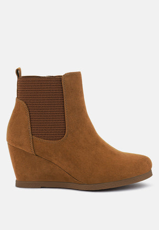 Fynn Wedge Heel Ankle Length Boots
