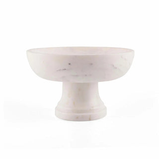 Gala Natural Marble Pedestal Bowl INOX Artisans
