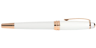 Bailey™ Pearlescent White Lacquer Fine Nib Fountain Pen - By Baano