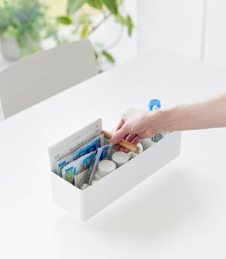 Slim Storage Box - Steel + Wood - By Baano
