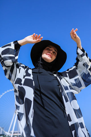 Black Pareo Kimono P2337 - By Baano