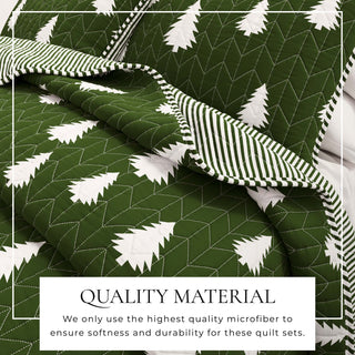 3 Piece Lodge Printed Quilt - Arrowhead Great Bay Home