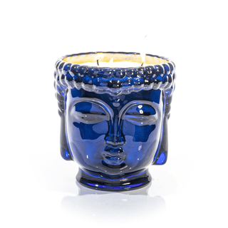 Caesonia | 24K Gold Sapphire Blue Glass Buddha Royale - By Baano