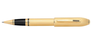 Peerless™ 23KT Heavy Gold Plate with Gold Plated Appointments and Swarovski Crystal Rollerball Pen - By Baano
