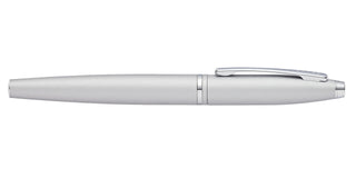 Calais™ Satin Chrome Stainless Steel Fine Nib Fountain Pen - By Baano