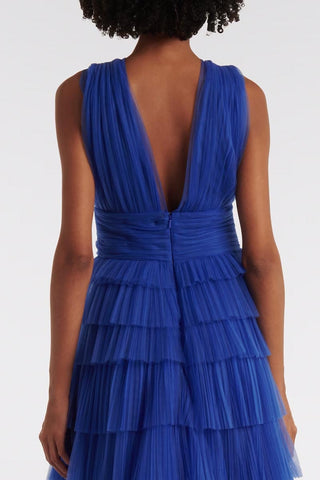 Gorgeous Blue Tiered Maxi Dress - By Baano