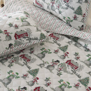 3 Piece Holiday Printed Quilt - Alfie Collection