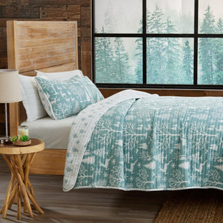 3 Piece Lodge Woods Quilt - Winter Solstice Collection Great Bay Home