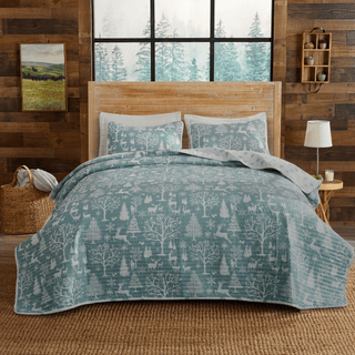 3 Piece Lodge Woods Quilt - Winter Solstice Collection Great Bay Home